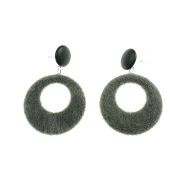 AgneSlate Grey Earrings