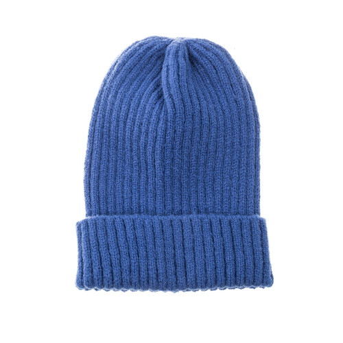 Royal Blue Plain Winter Beanie Hat 