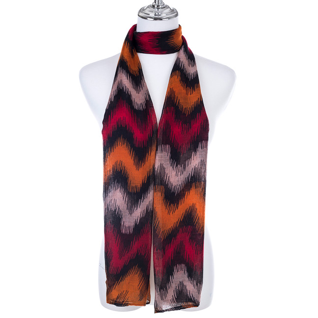 RED Lady's Summer Light Weight Scarf SCX887-3