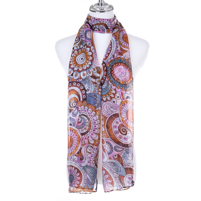 CARAMEL Lady's Summer Light Weight Scarf SCX890-4