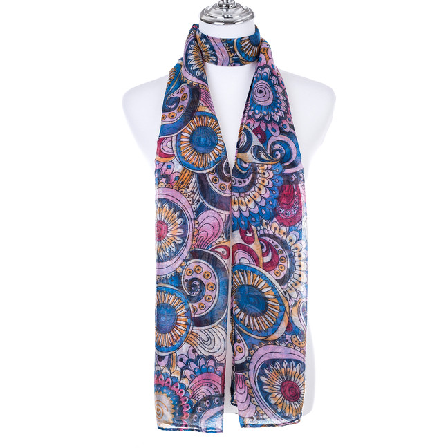 TEAL Lady's Summer Light Weight Scarf SCX890-5