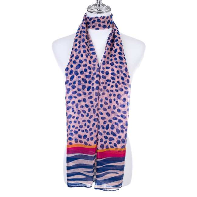 R BLUE Lady's Summer Light Weight Scarf SCX899-4