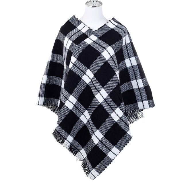 Black and white checks Women One-Size over head Phono SP1008