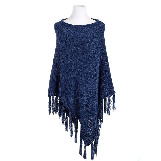 Navy with tassels Women One-Size over head Phono SP1136 NAVY