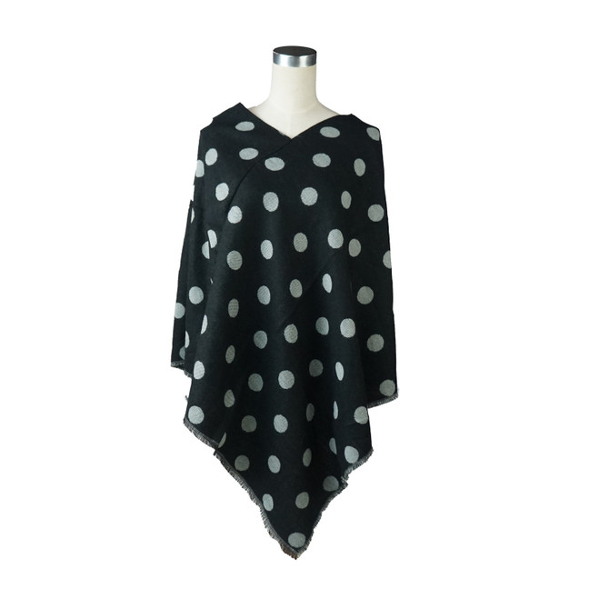 Black with white polka dot Women One-Size over head Phono SP1168