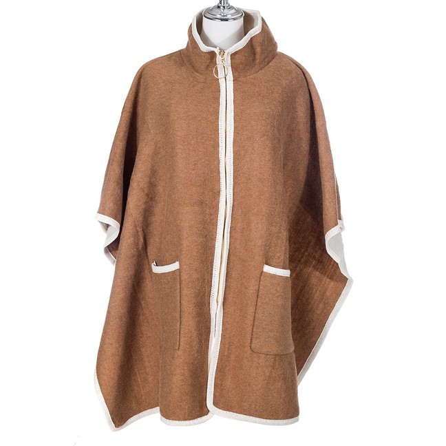 Caramel Open Front Free Size Winter Coat SP1231 CARAMEL