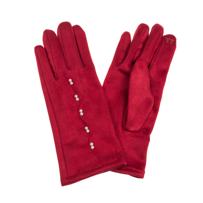 RED Lady's Gloves GL1030-7