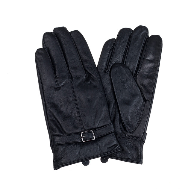 BLACK Men's Leather Gloves GL1062