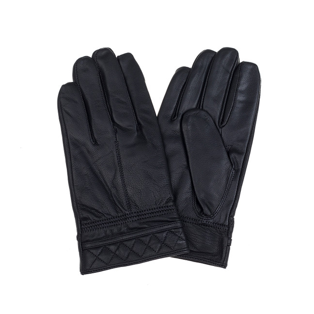 BLACK Men's Leather Gloves GL1065