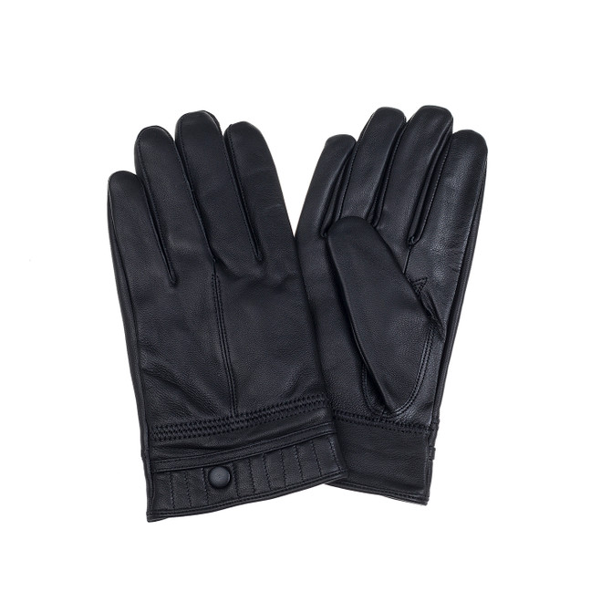 BLACK Men's Leather Gloves GL1066
