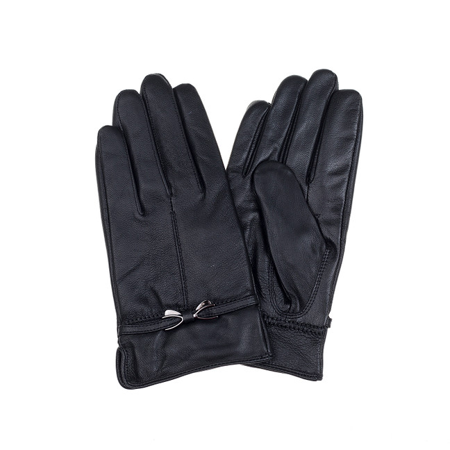 BLACK Lady's Leather Gloves GL1071-1
