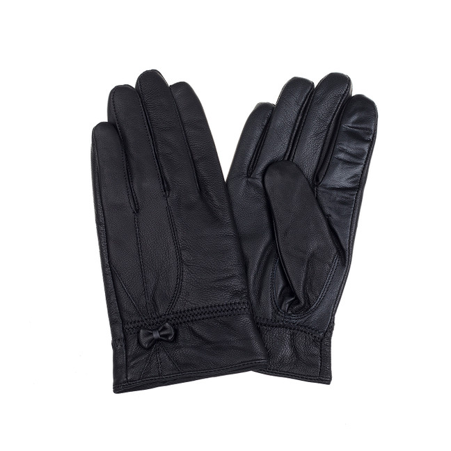 BLACK Lady's Leather Gloves GL1072