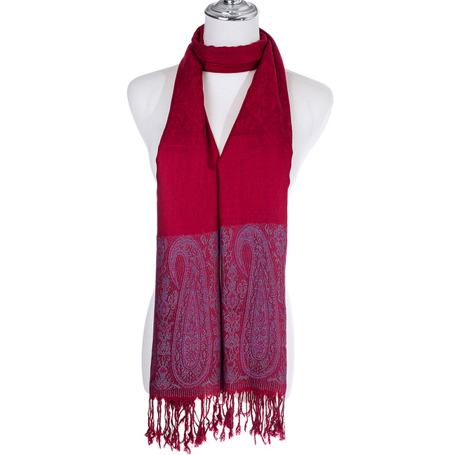 WINE Pashmina Feeling Scarf SCP788-6