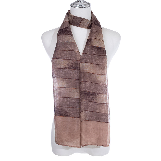 COFFEE Lightweight Cotton Feeling Scarf SCX1429-3