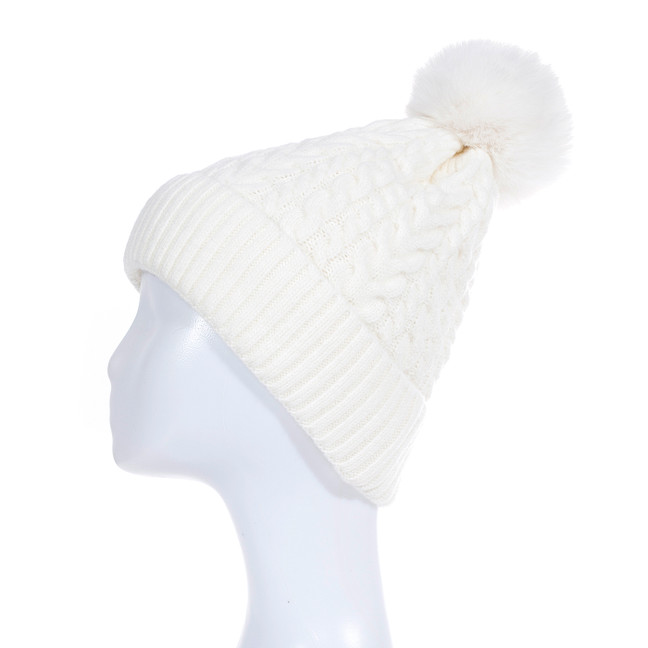 WHITE Adult Beanie HATM532-8