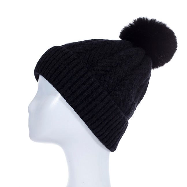 BLACK Adult Beanie HATM535-1