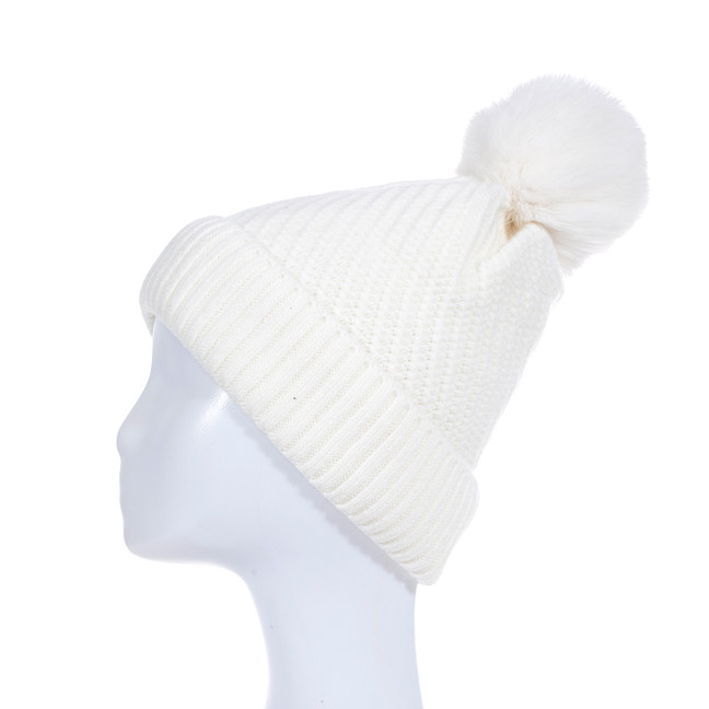 WHITE Adult Beanie HATM536-8