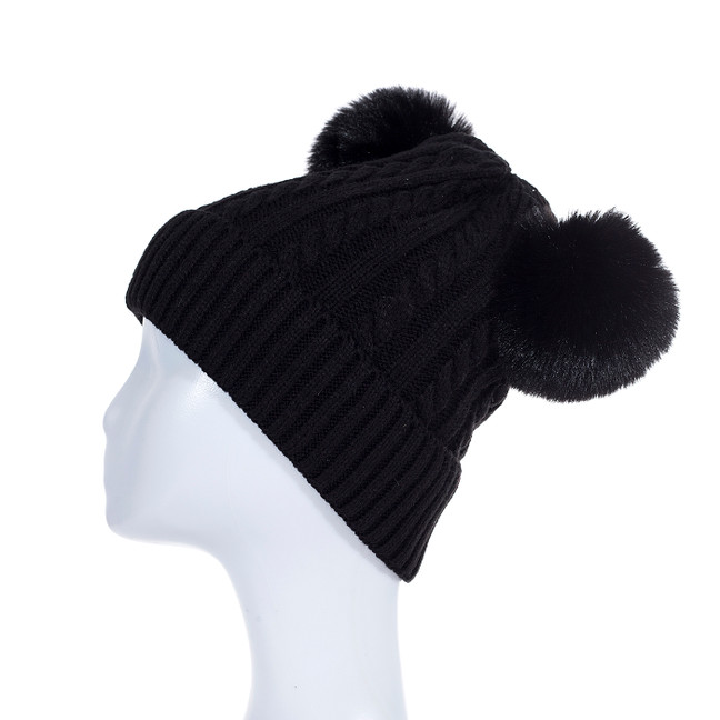 BLACK Adult Beanie HATM551-1