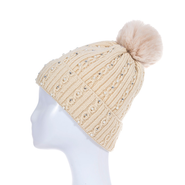 BEIGE Adult Beanie HATM590-5