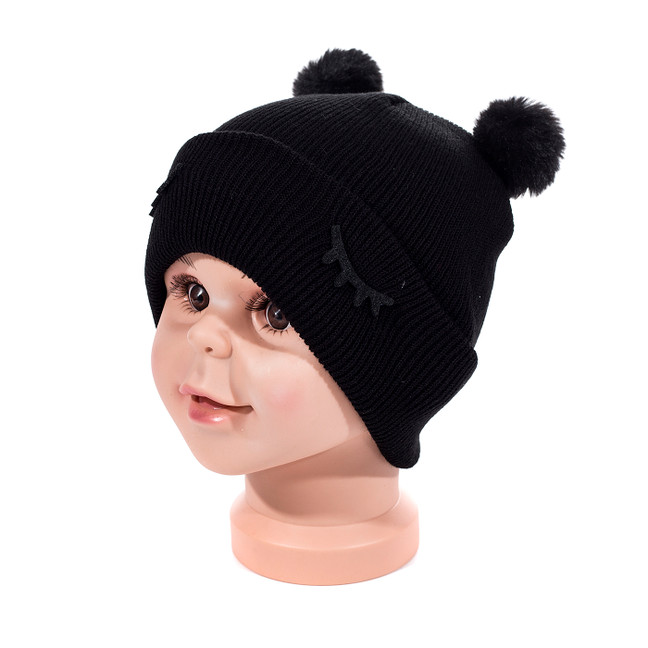 BLACK Kids Beanies HATMK037-1