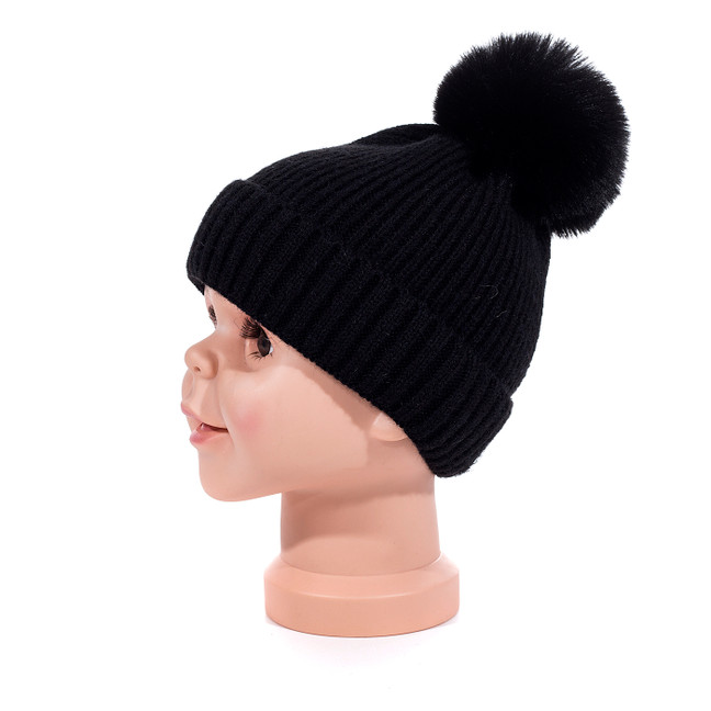 BLACK Kids Beanies HATMK057-1