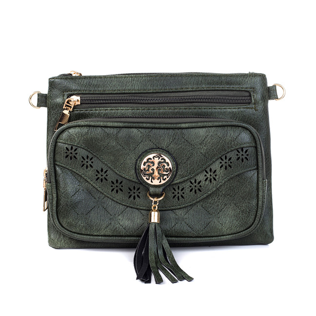 GREEN Crossbody Bag B6100-3