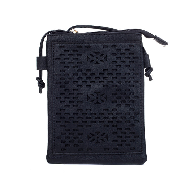 BLACK Crossbody Bag B6253-1