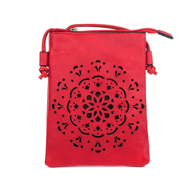 RED Crossbody Bag B6257-3