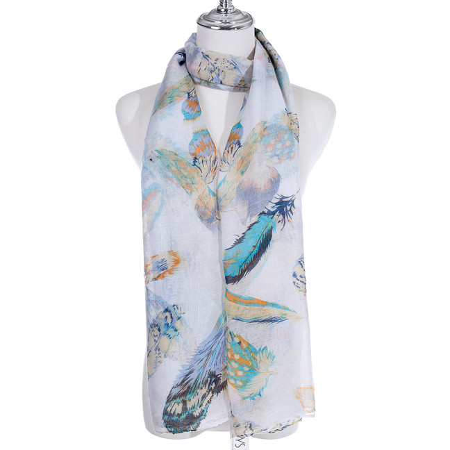 WHITE All Season Ladies Scarf Scarf SC1639-5