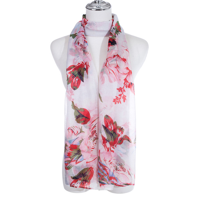 WHITE All Season Ladies Scarf Scarf SC1649-4