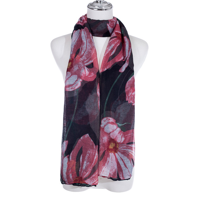 BLACK All Season Ladies Scarf Scarf SC1653-4