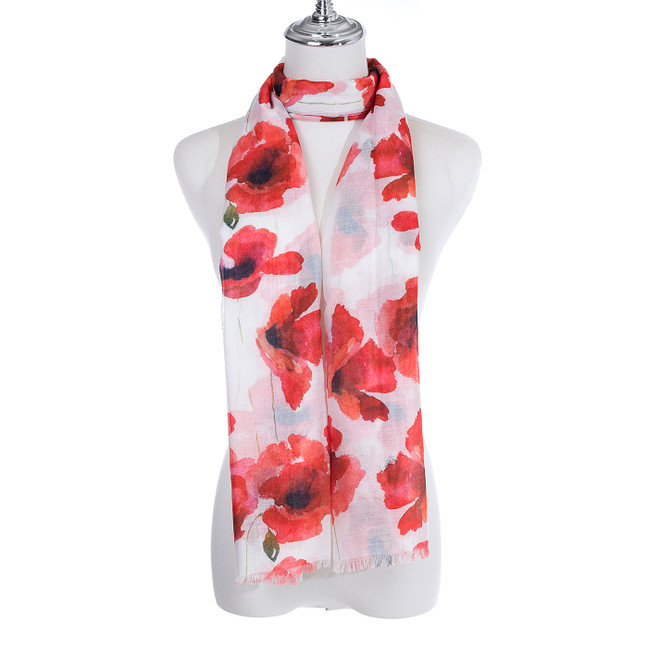 WHITE All Season Ladies Scarf Scarf SC1841-3