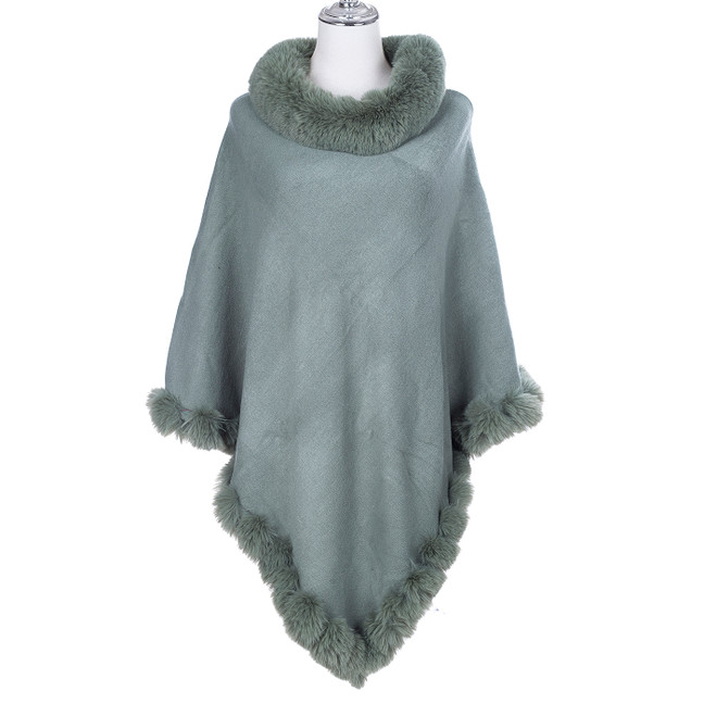 GREEN Ladies Poncho SP1261-10