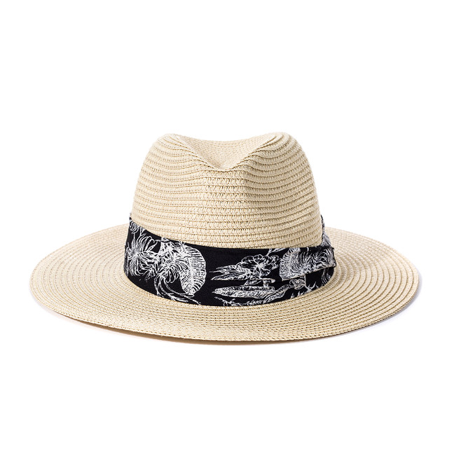 Wide Brim Straw Panama Beach Fedora Sun Hat Men Women Roll up Straw Cowboy Hat HAT978-4 Wide Brim Straw Panama Beach Fedora Sun Hat Men Women Roll up Straw Cowboy Hat HAT978-4