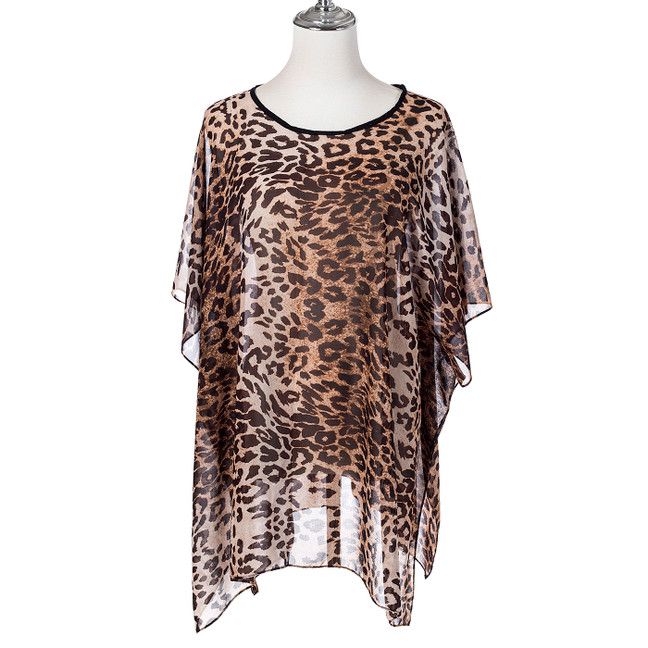 Summer Beach Women Holiday Loose Fit Cover Up Dress With Paisley Print Round-Neckline And Batwing Sleeves CL1273 Summer Beach Women Holiday Loose Fit Cover Up Dress With Paisley Print Round-Neckline And Batwing Sleeves CL1273