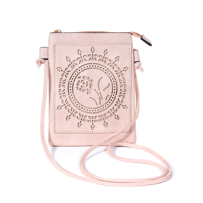 PINK Crossbody Envelope-Style Bag B6435A-3