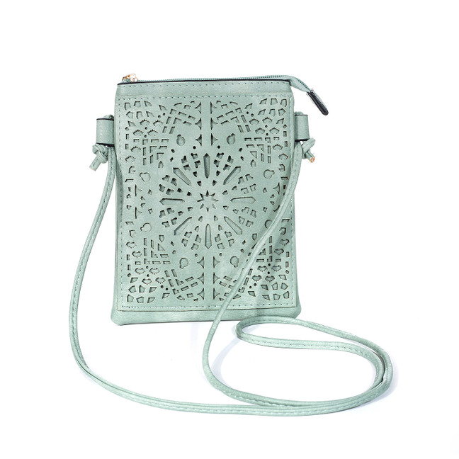 TEAL Crossbody Envelope-Style Bag B6438A-3