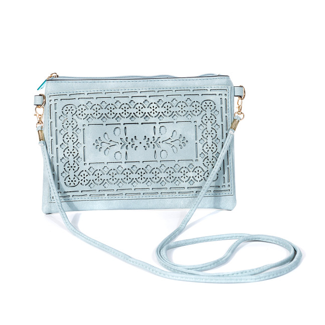 BLUE Crossbody Envelope-Style Bag B6445A-4
