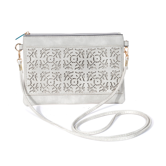 GREY Crossbody Envelope-Style Bag B6448-4