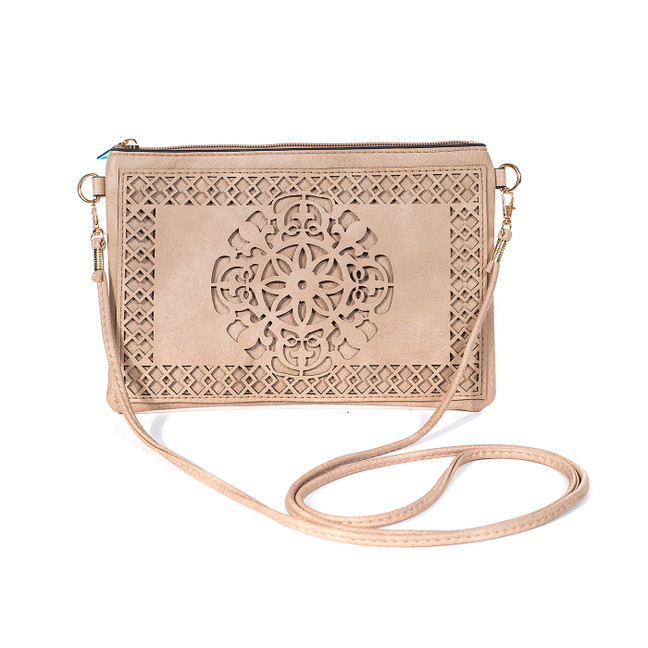 SAND Crossbody Envelope-Style Bag B6449-2