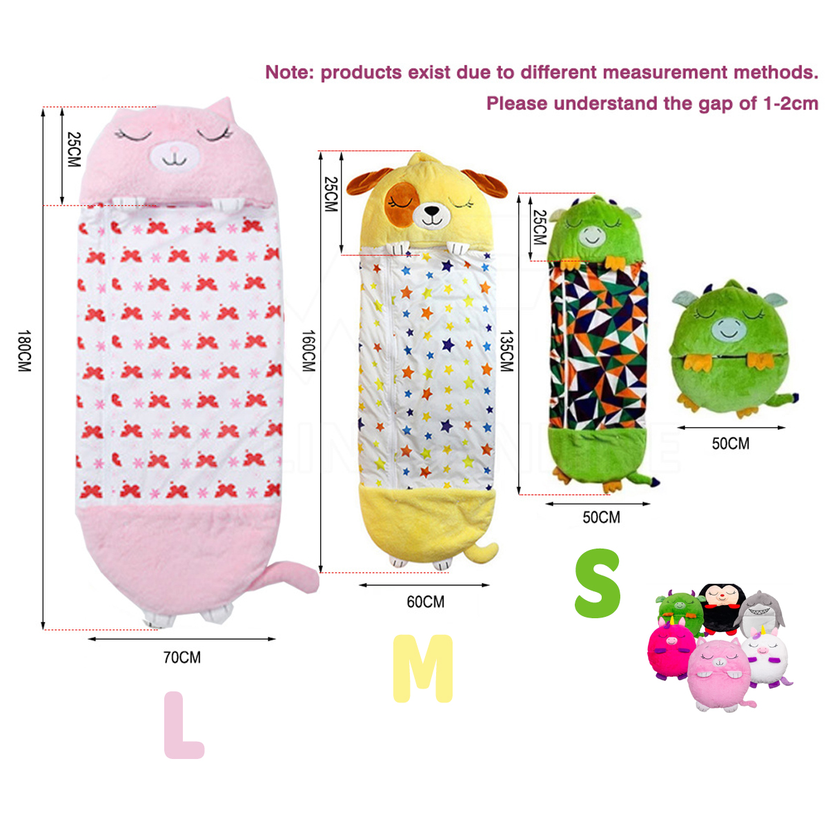 Kids' Sleeping Bag with Pillow