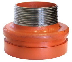 R-3 2X11/2 S40 GROOVED X THREADED CONCENTRIC REDUCER R-3 2X11/2 S40 GROOVED X THREADED CONCENTRIC REDUCER