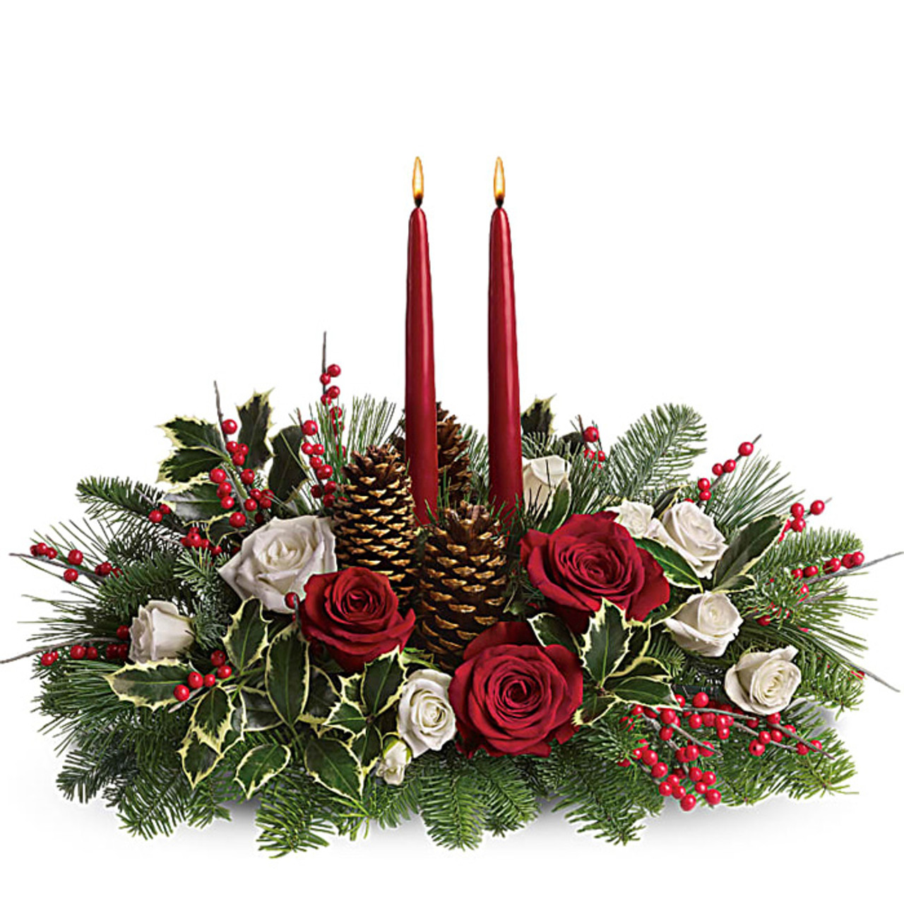 Christmas Centerpiece by Elegant Flower Studio