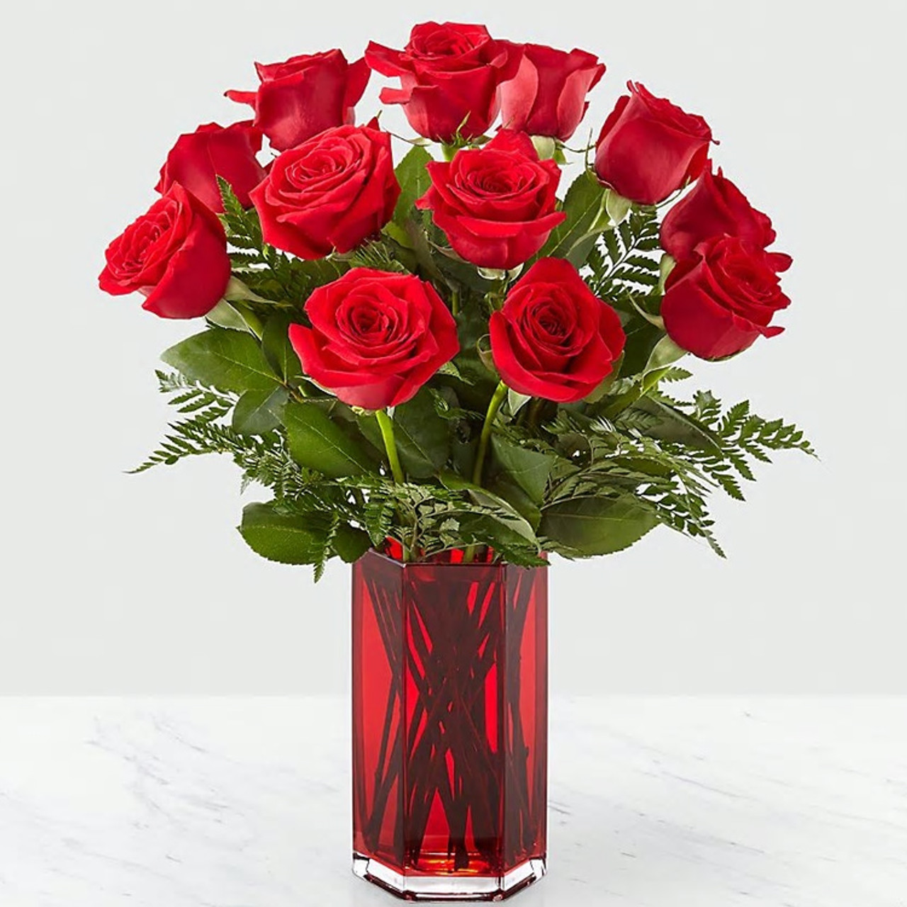 True Romantic Red Rose Bouquet Floral Arrangements For Sympathy In Lorton Va Flower Den Inc