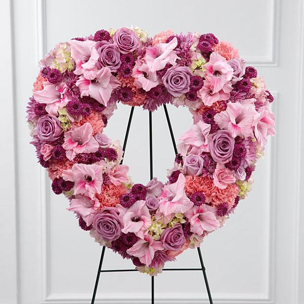 The Eternal Rest Standing Heart - Flower Den Florist | Northern