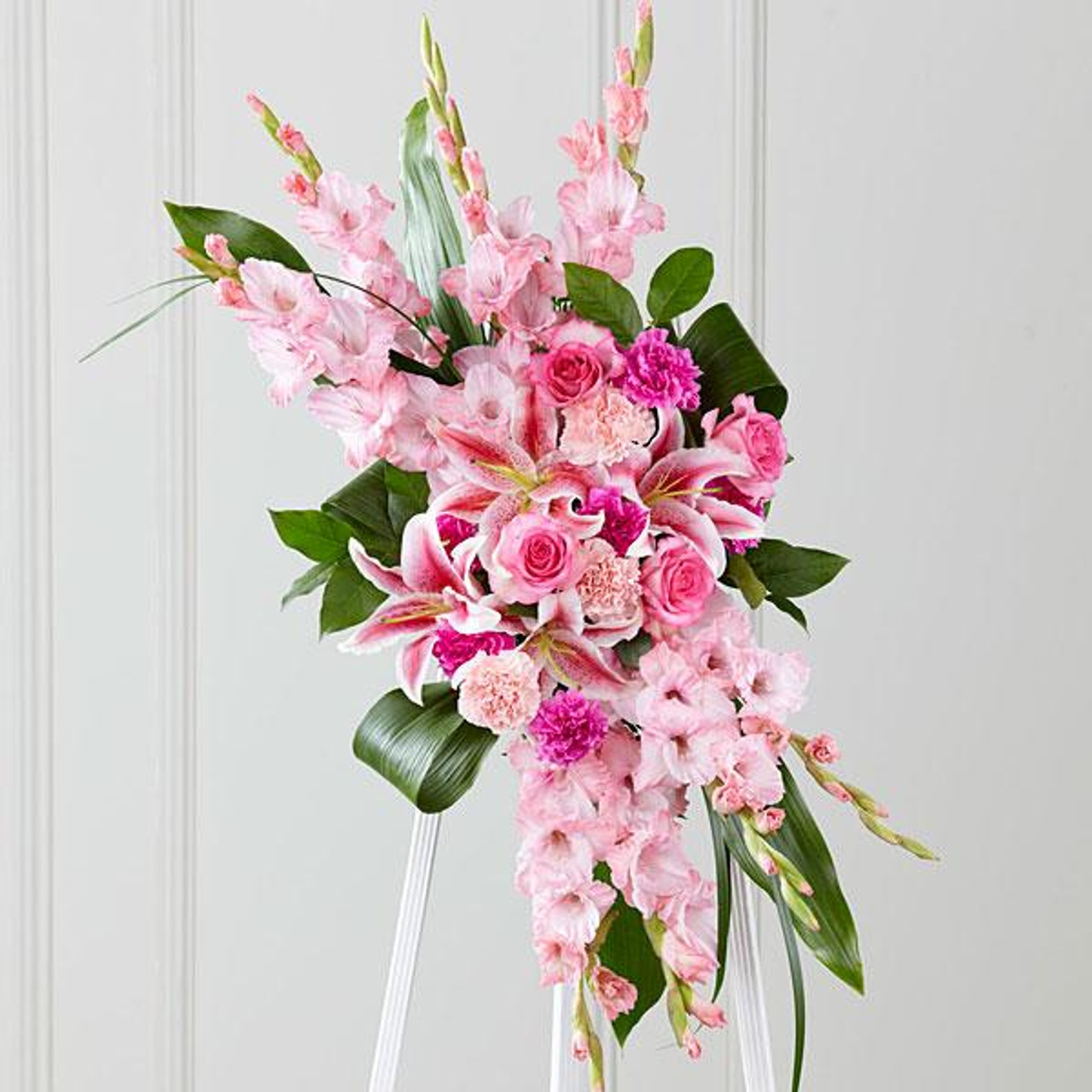 The Sweet Farewell Standing Spray - Flower Den Florist