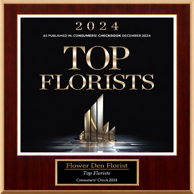 Flower Den Florist Recognized as a Top Florist in Northern Virginia by Consumers’ Checkbook for 2024