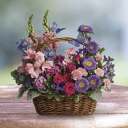 Country Basket Blooms - Flower Den Florist | Same Day Flower Delivery ...
