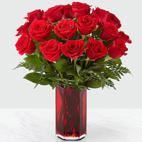 True Romantic Red Rose Bouquet Floral Arrangements For Sympathy In Lorton Va Flower Den Inc