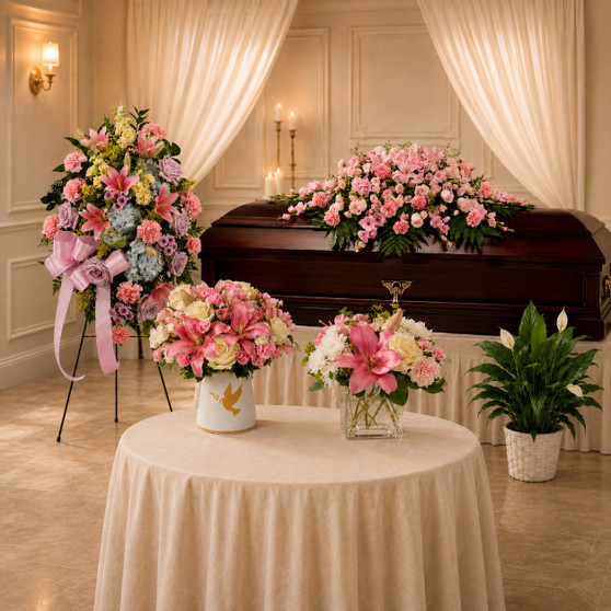 Blushing Grace Sympathy Collection